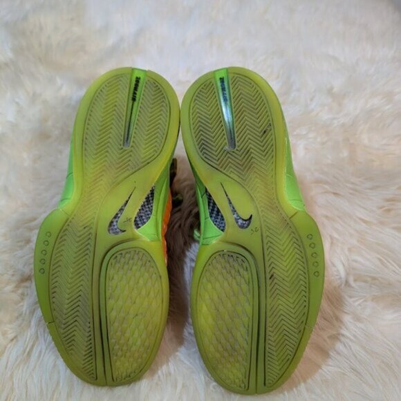 RARE Customer Green and Orange Nike Air Zoom Hurache 2k4 Men Size 9.5 Sneakers - Picture 11 of 14